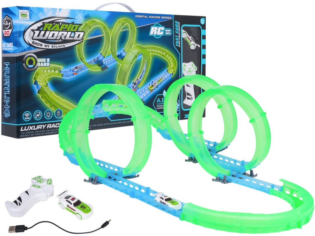 Tor Wyścigowy Świecący w Ciemności 38el. 1