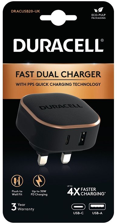 Powerbank Duracell DRACUSB20-UK ładowarka do urządzeń przenośnych Czarny 1
