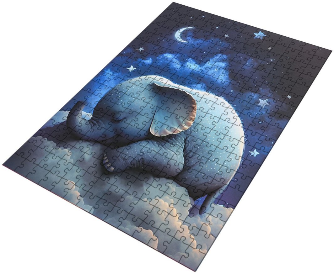 Zestaw Puzzli 300el. Słoń EDUKAMP