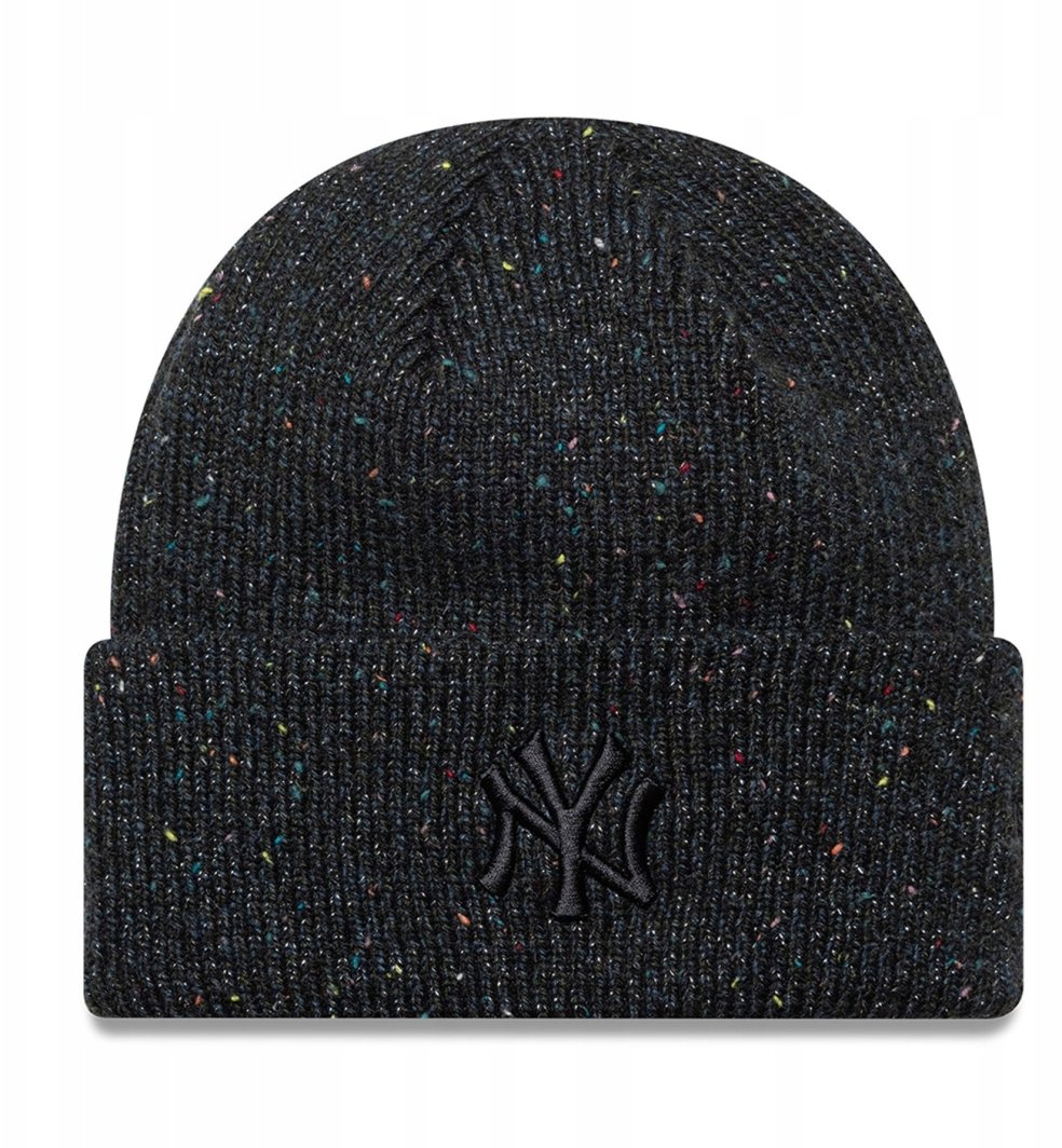 New Era Wmns Glitter Beanie New York Yankees Hat 60691294 Czarny One size 1