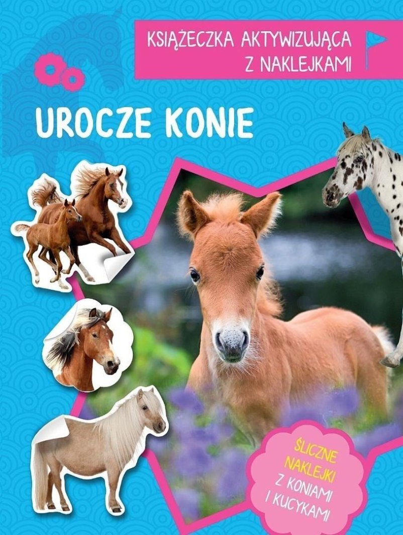 Książeczka aktywizująca z naklejkami. Urocze konie 1