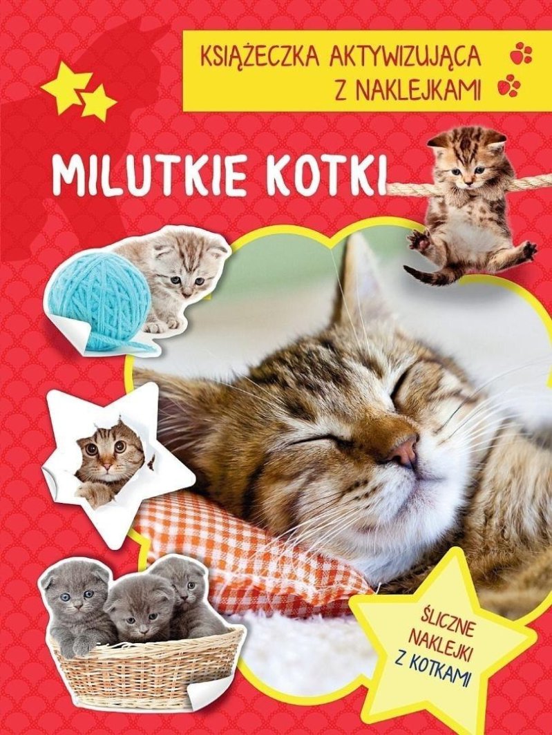 Książeczka aktywizująca naklejki. Milutkie kotki 1