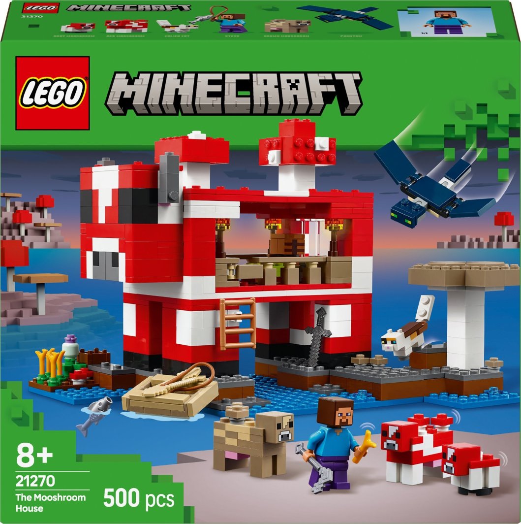 LEGO Minecraft Dom grzybowej krowy 3 szt. (21270) 1