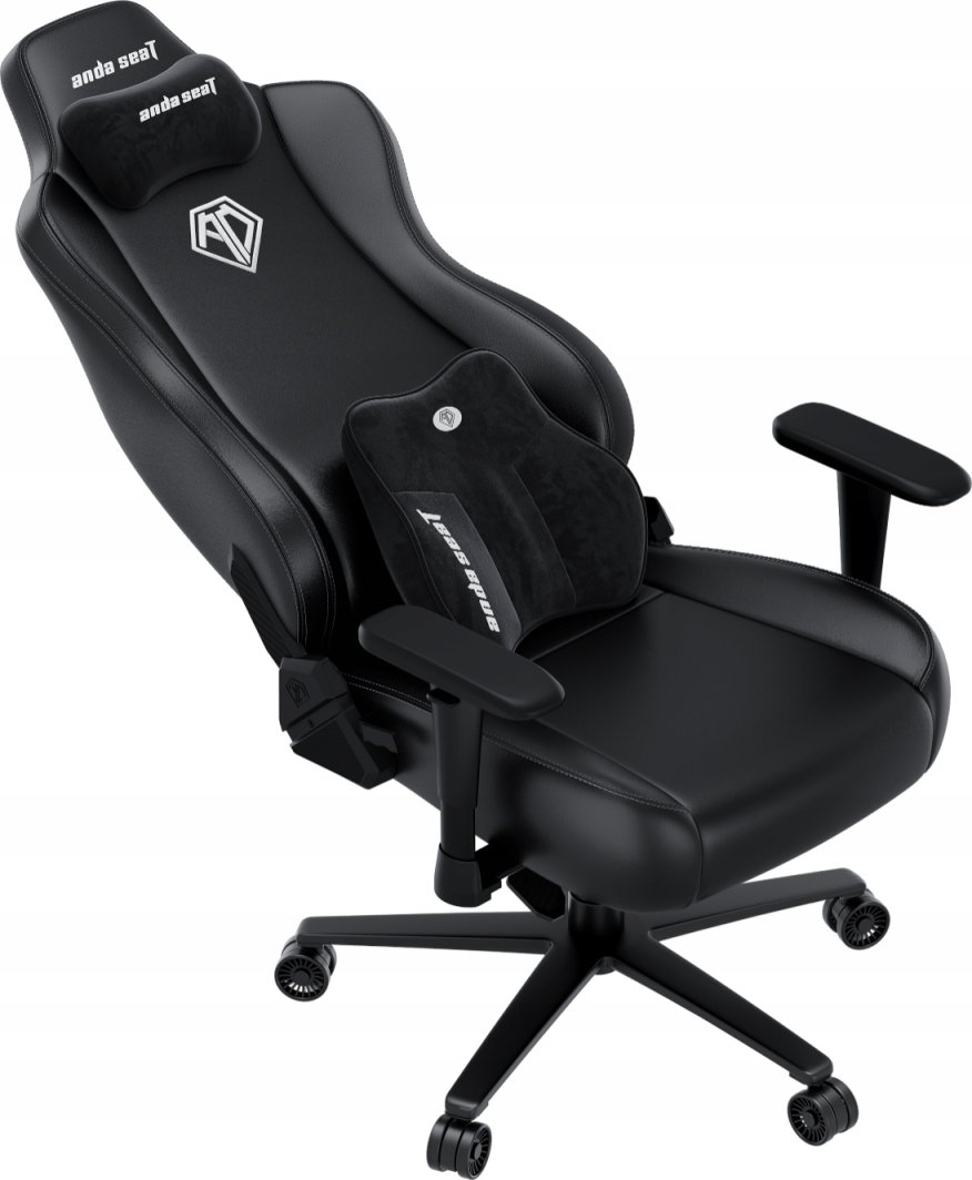 Fotel Anda Seat Fotel gamingowy skórzany Novis Plus XL czarny obrotowy 1