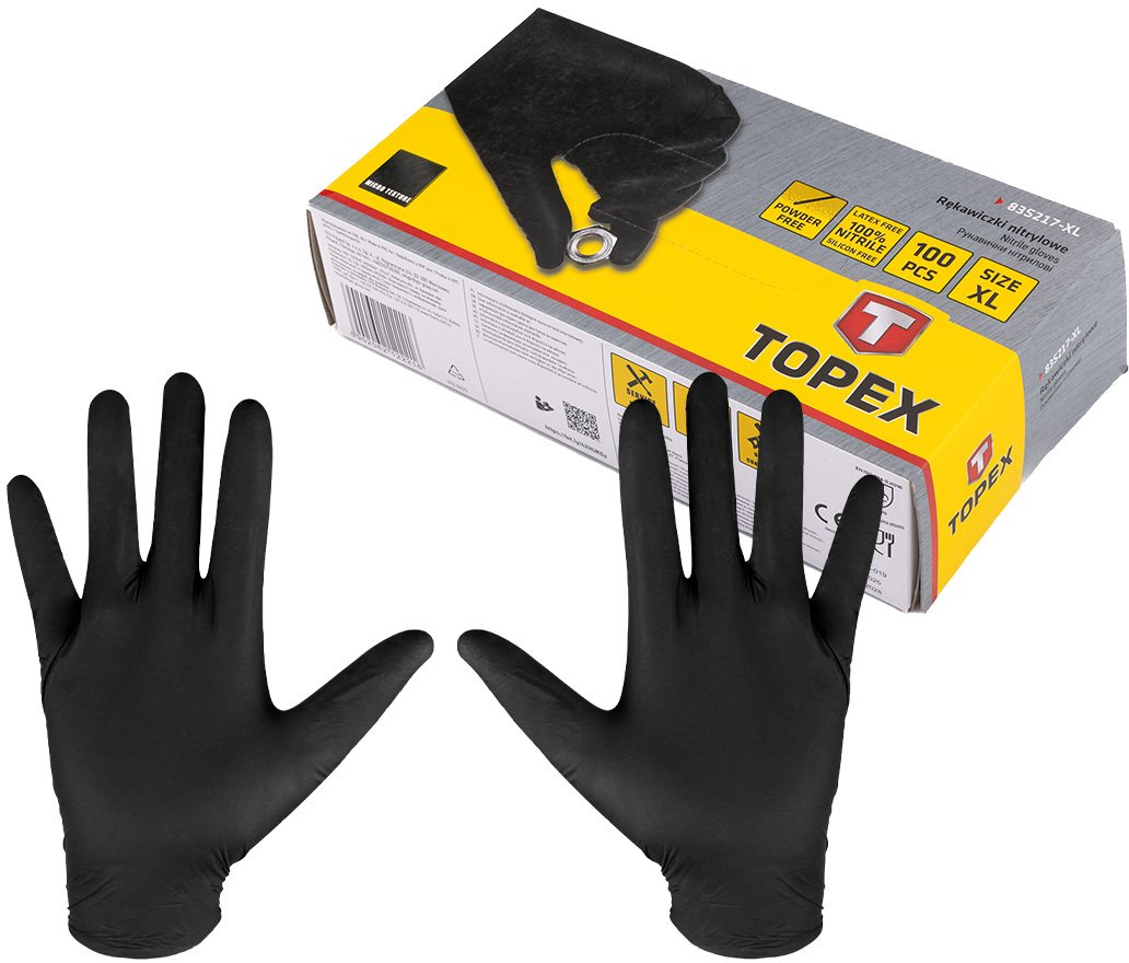 Rękawice nitrylowe tanie, 100 sztuk, rozmiar XL 1