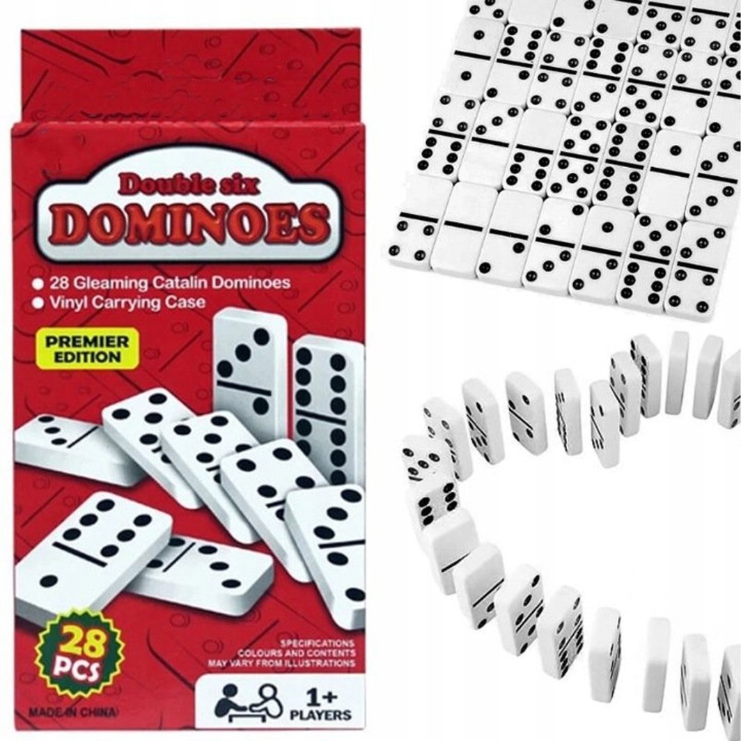 GRA DOMINO LOGICZNA DO ZABAWY EDUKACYJNA PODRÓŻNA 28 ELEMENTÓW RODZINNA 1