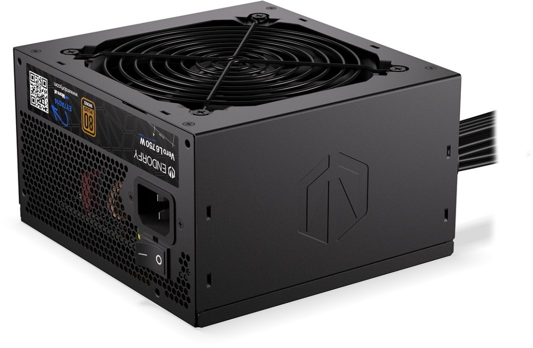 Endorfy vero l6 750w računalniški napajalnik pogled s strani