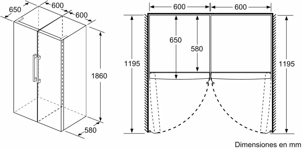 Lodówka Bosch Series 4 346 L wysokość 186 cm biały - lodówka KSV36FWDP (4242005388295) 1