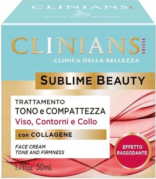 Clinians SUBLIME BEAUTY TONE & FIRMNESS face cream, 50 ml
