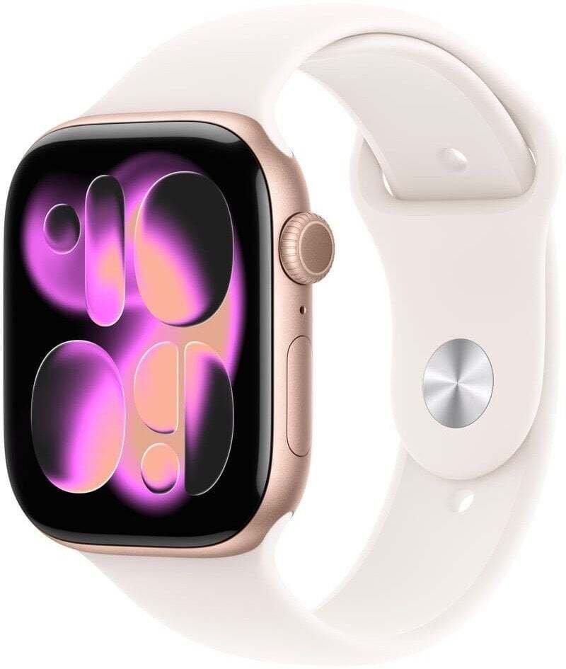 Smartwatch Apple Watch 11 GPS 42mm Rose Gold Alu Sport Band S/M Różowy  (MEU04QN/A)