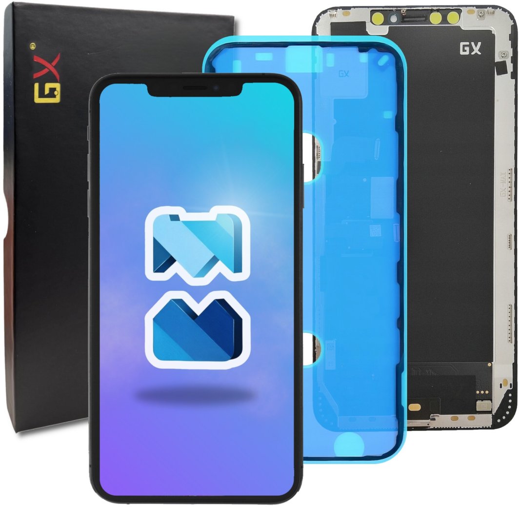 Wyświetlacz do iPhone XS Max LCD Ekran Ramka + Uszczelka Oled wersja GX 1