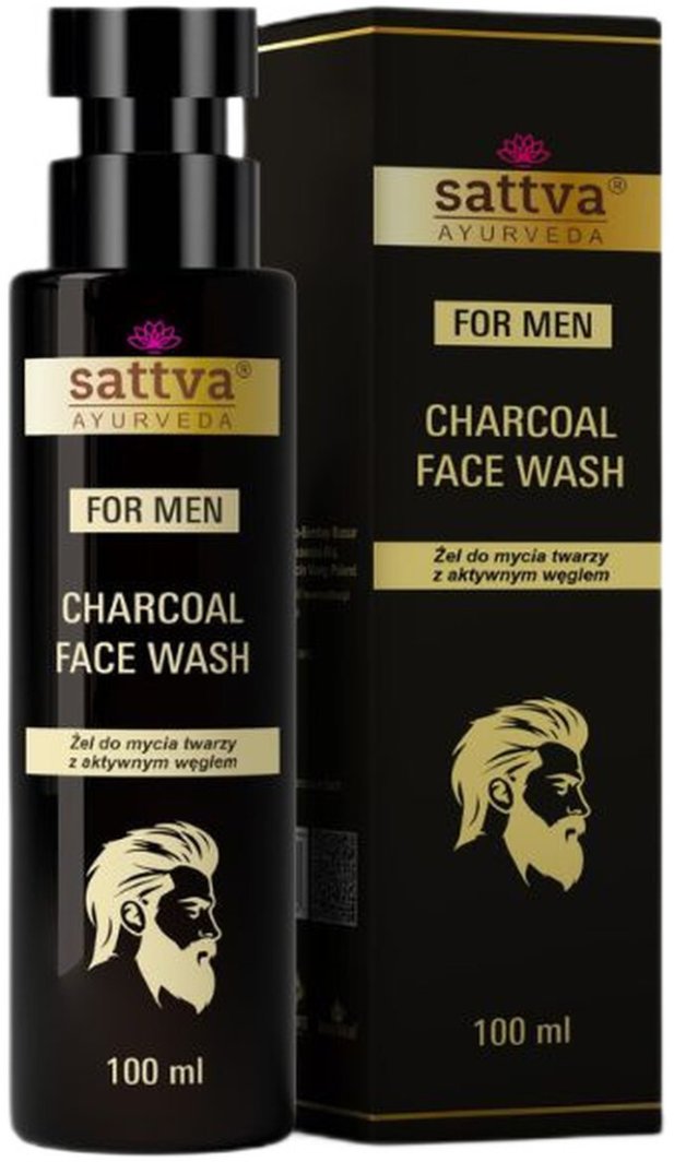 Sattva Żel do mycia twarzy z aktywnym węglem 100ml
