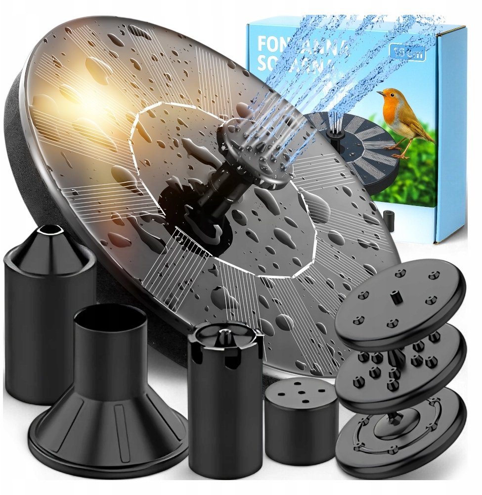 FONTANNA SOLARNA OGRODOWA PŁYWAJĄCA KANZA 1