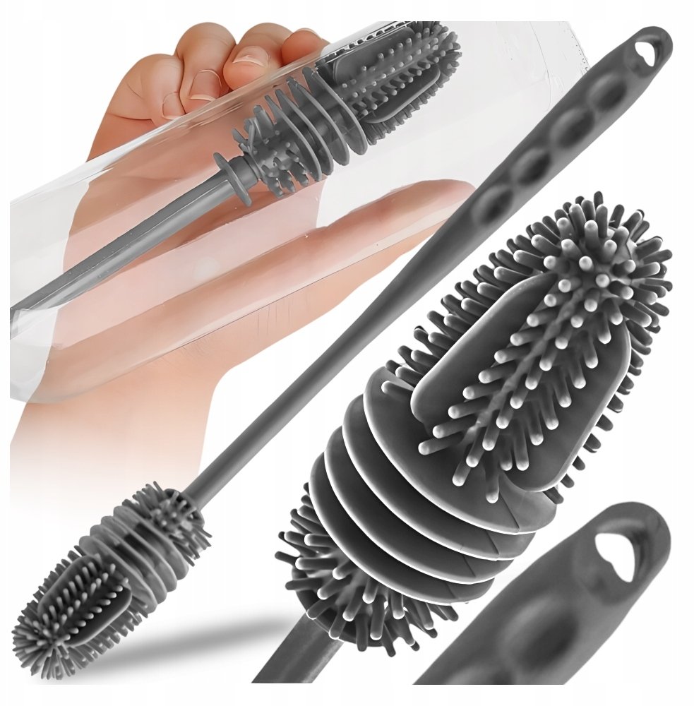 SILIKONOWA SZCZOTKA DO MYCIA BUTELEK KANZA