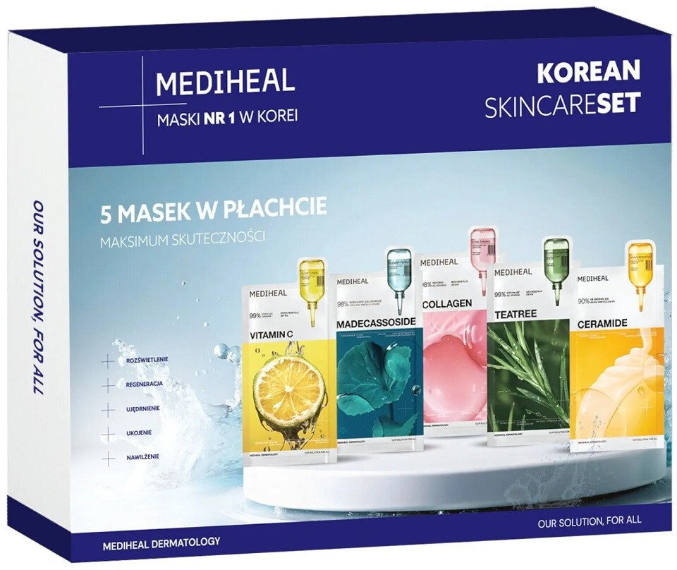 MEDIHEAL_SET Maseczki w płachcie 5x24ml