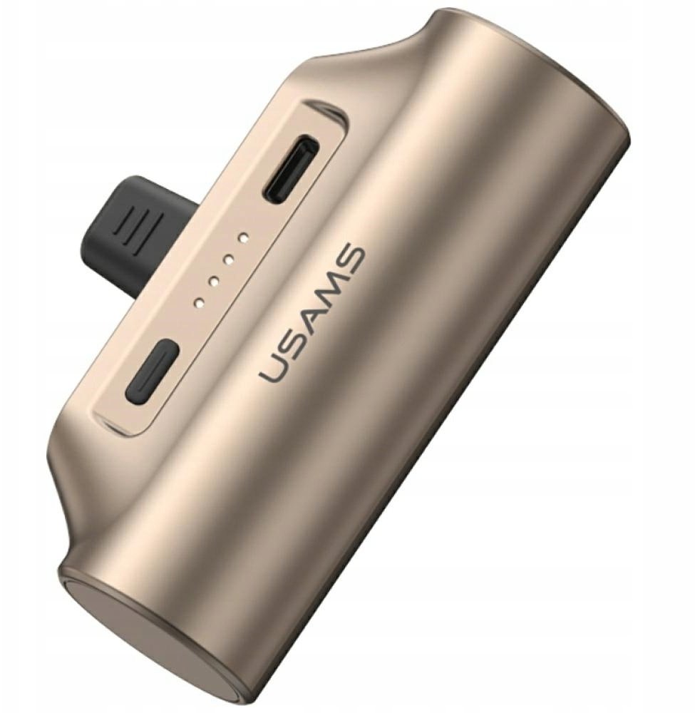 Powerbank Usams Powerbank PB79 Mini Tail Plug Portable 3000mAh USB-C beżowy 1