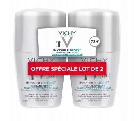 Vichy Invisible Resist 72H Detranspirant 2 x 50 ml