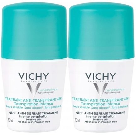 Vichy 48H Intensive Anti-Transpirant Deodorant Roll-on 2 x 50 ml