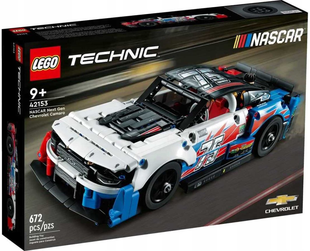 LEGO 42153 - Technic - Nowy Chevrolet Camaro ZL1 z serii NASCAR