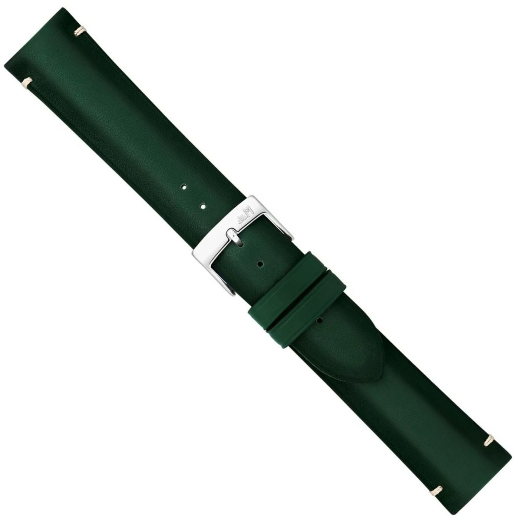 Morellato Skórzany pasek do zegarka 20 mm A01X6120E24071CR20 ciemnozielony