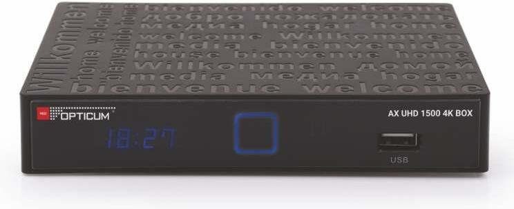 Tuner TV Opticum 1500 4K BOX DVB-S2 AX UHD 1