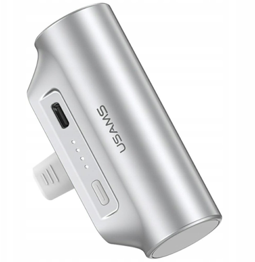 Powerbank Usams Powerbank PB79 Mini Tail Plug Portable 3000mAh USB-C srebrny 1