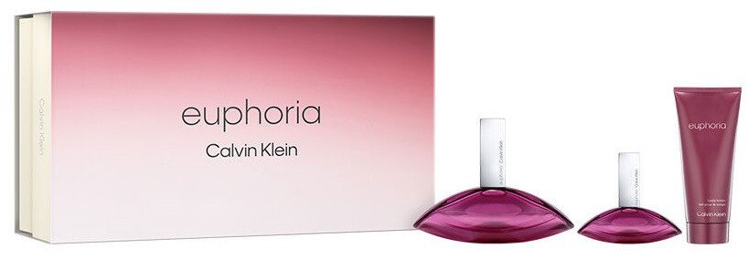 SET CALVIN KLEIN Euphoria Woman EDP spray 100ml + EDP 30ml + BODY LOTION 100ml 1
