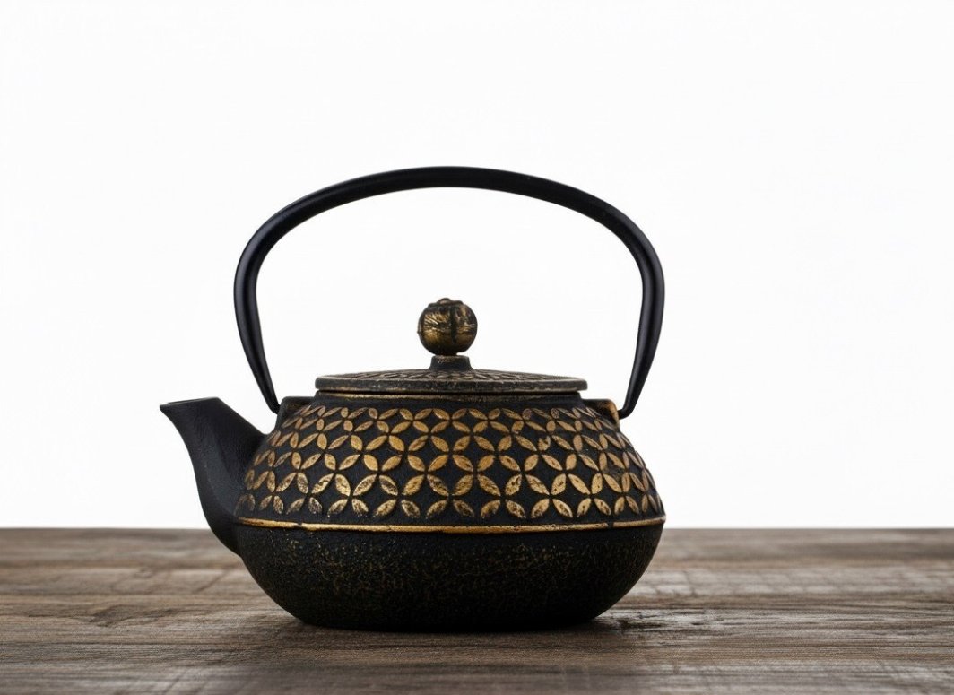 Imbryk żeliwny 0,8 L z zaparzaczem Hanako Gold