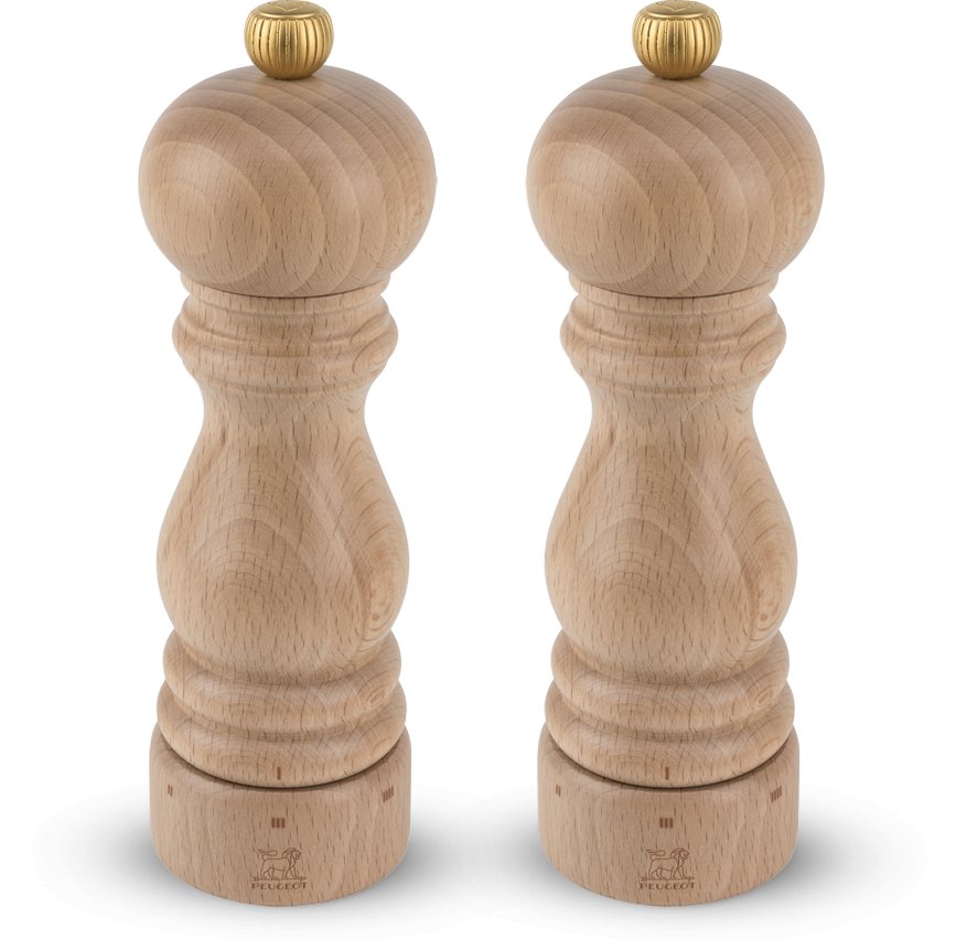 Młynek do przypraw Peugeot Zestaw młynków do soli i pieprzu naturalny, 18 cm