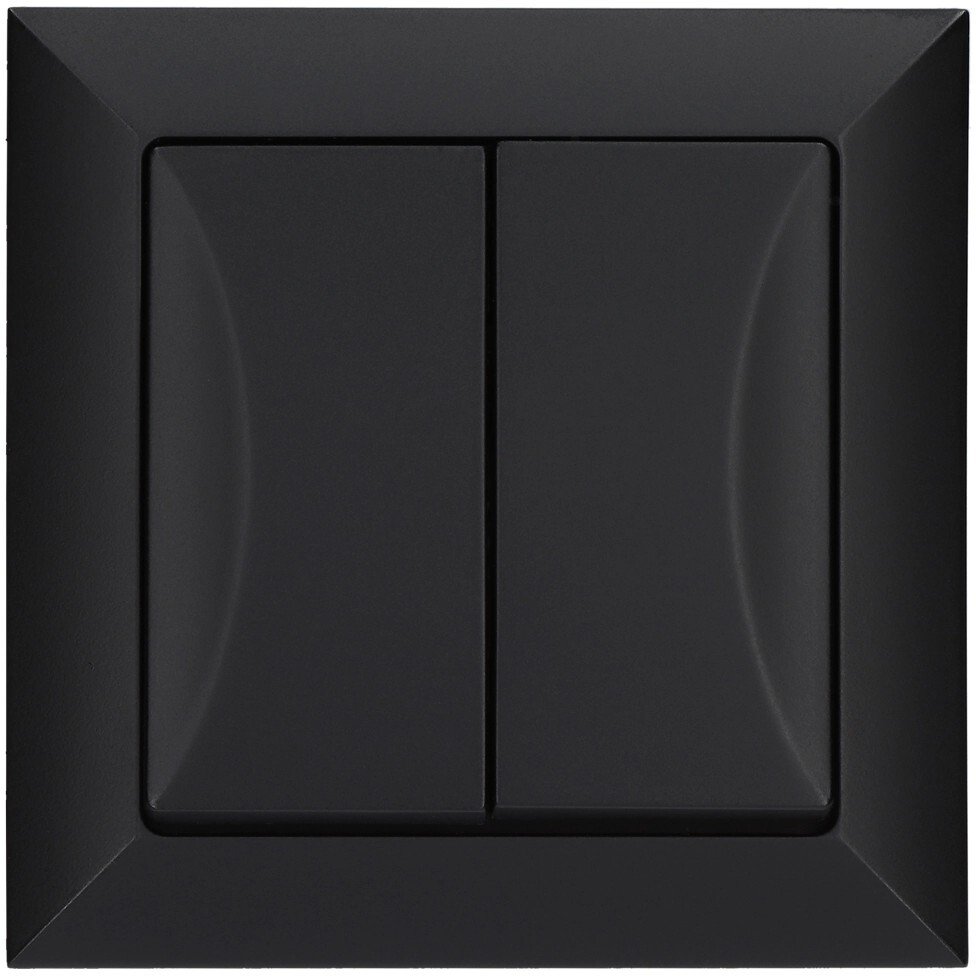 Düwi łącznik podtynkowy żaluzjowy roletowy, Pola czarny, 33139