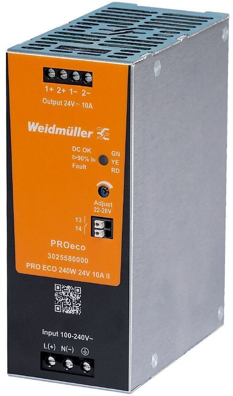 Cabur Zasilacz impulsowy 100-240V AC / 24V DC 240W 10A PRO ECO* gen2 3025580000