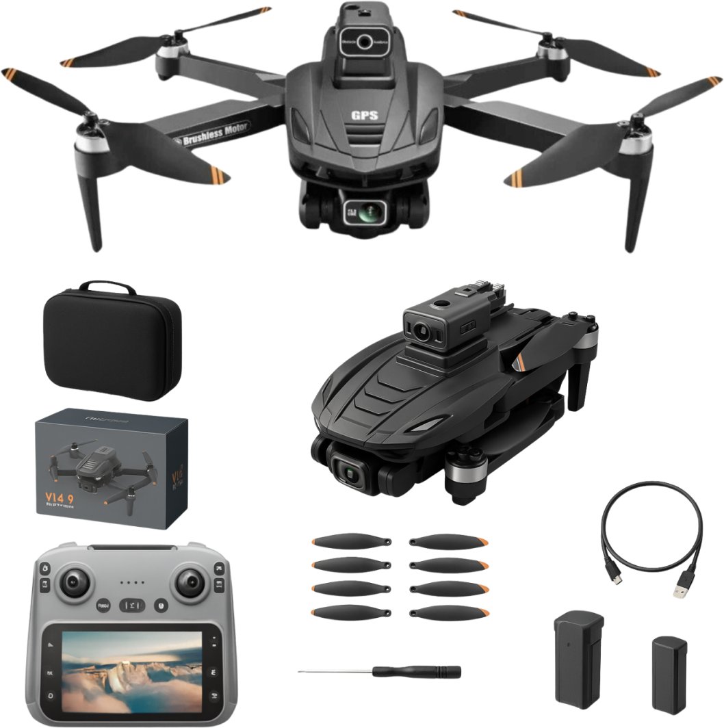 DRON Z KAMERĄ WIFI 5G GPS ZABAWKA ZDALNIE STEROWANY APLIKACJA ZASIĘG 3000M 1