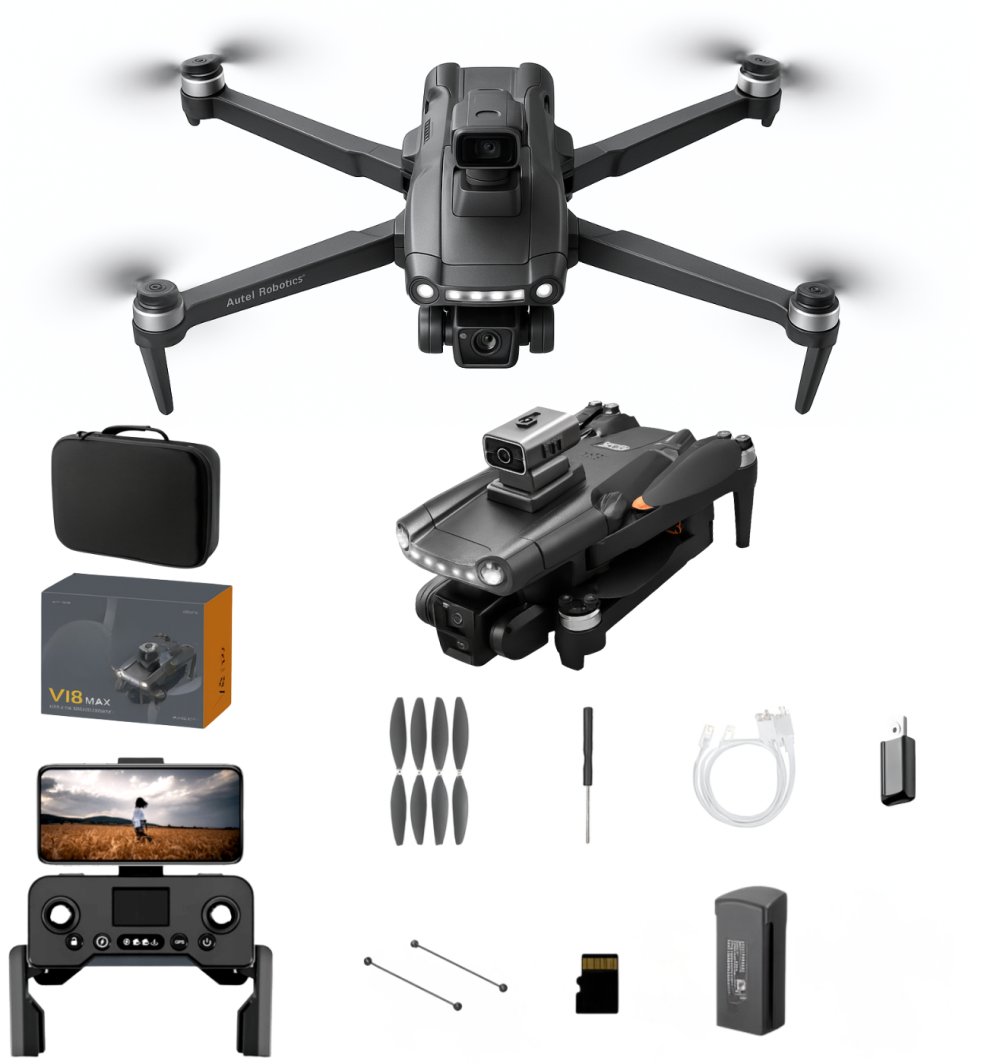 DRON Z KAMERĄ WIFI 5G GPS ZABAWKA ZDALNIE STEROWANY APLIKACJA ZASIĘG 3000M 1