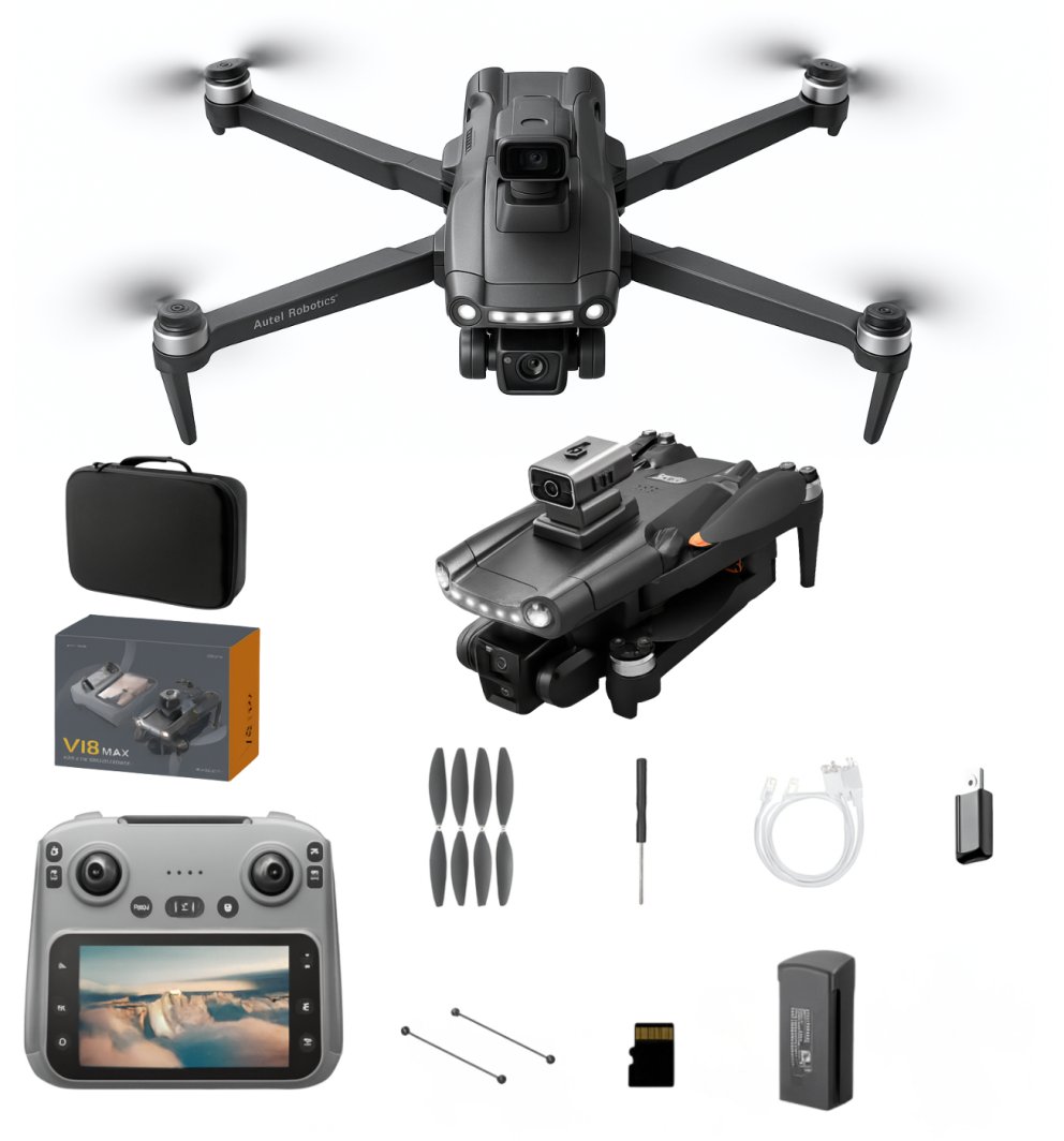 DRON Z KAMERĄ WIFI 5G GPS ZABAWKA ZDALNIE STEROWANY APLIKACJA ZASIĘG 3000M 1