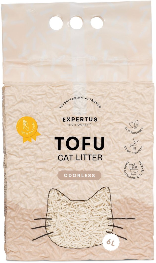 Żwirek dla kota Expertus CAT LITTER TOFU ODORLESS 6 L