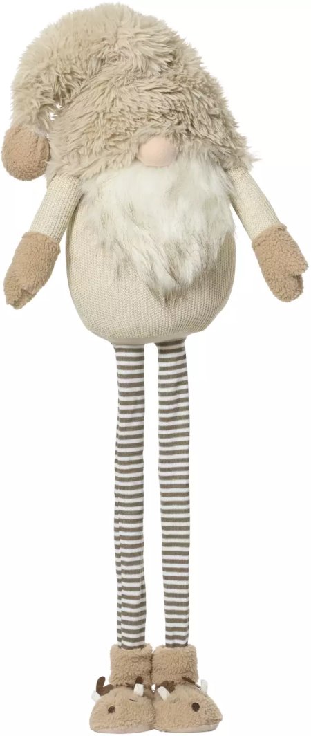 Hanging Christmas decoration GNOME STANDING, cream color, 20 x 34 x 122 cm, 1 pc.