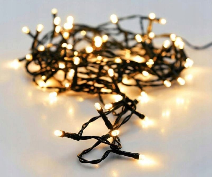 Electric garland, IP44, 320 LED, 8 modes, warm white, 6/18h timer, 24+3m