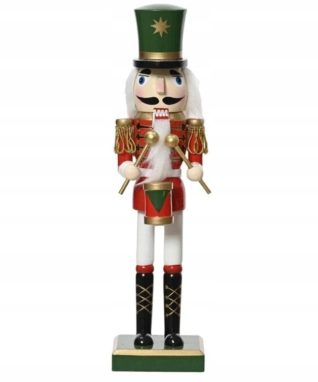 Christmas decoration NUTCRACKER, red, 3 types, 7 x 8 x 38 cm, 1 pc.
