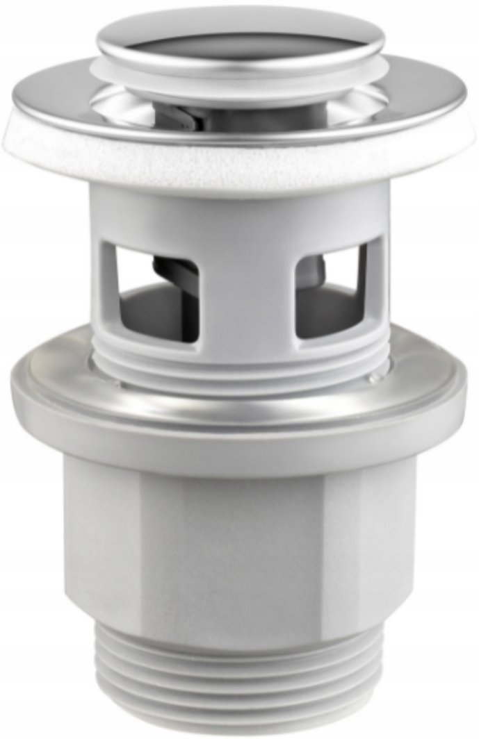 660-356-00 / KFA / AKCESORIA / Spust umywalkowy typu klik-klak z tworzywa, MAŁY Z PRZELEWEM, CHROM