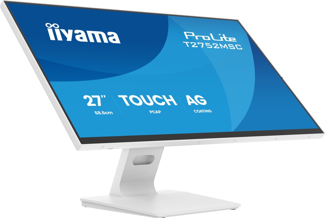 Monitor iiyama ProLite T2752MSC-W1AG monitor komputerowy 68,6 cm (27") 1920 x 1080 px Full HD LCD Ekran dotykowy Biały