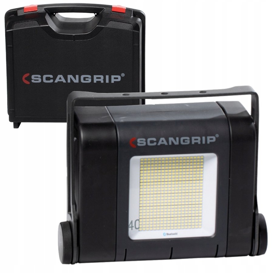 Scangrip Lampa do oświetlania dużych obszarów roboczych 40000 lm SITE LIGHT 40 03.5268 w walizce transportowej 49.0389