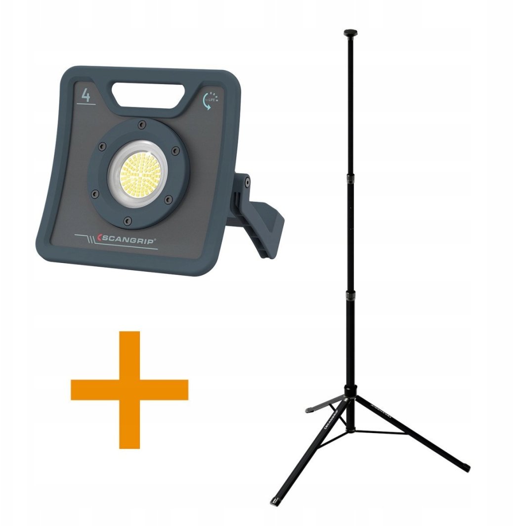 Scangrip Zestaw NOVA 4 Statyw 2 m 03.6202 + 03.5685 - 49.0594