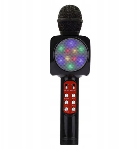 WS-1816 16W karaoke BT microphone with LED 360 Black