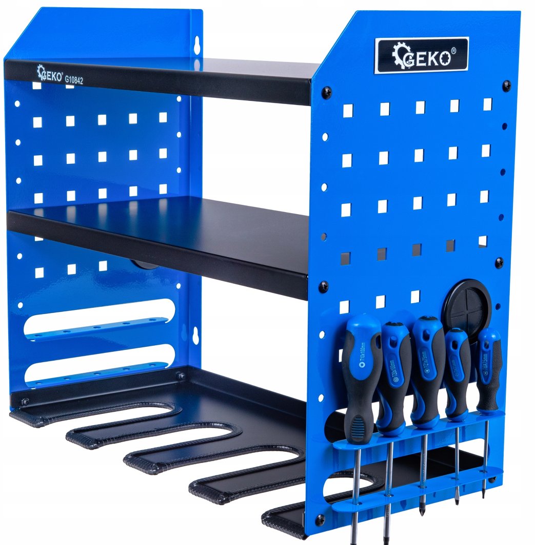 Metalowa 4-gniazdowa półka na elektronarzędzia (1)