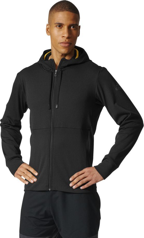 Adidas Bluza męska Workout FZ Warm czarna r. XL (BR8529)