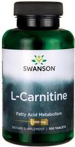 Swanson L-Karnityna 500mg 100 tabletek 1