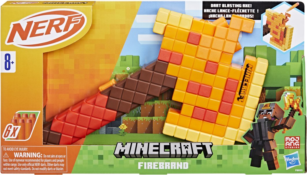 Hasbro *****NERF Minecraft wyrzutnia topór F8953 /6 - Morele.net