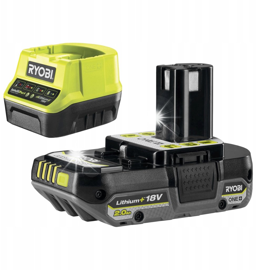 Ryobi RYOBI Zestaw Akumulatora 18V ONE+ (2.0 Ah) z Ładowarką 2A RC18120 ...