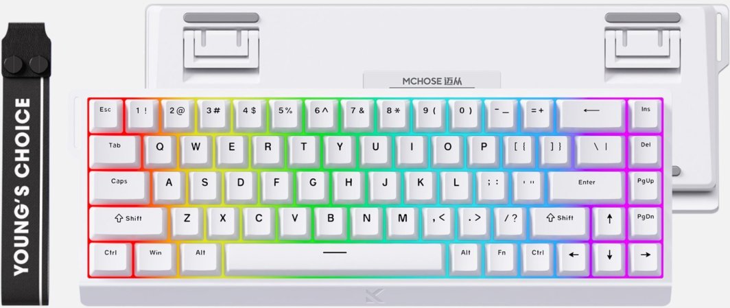 MCHOSE Ace 68 Ice Blue Magnetic Switch MC Ace68 15 Klawiatura MCHOSE Ace 68 Ice Blue Magnetic Switch MC Ace68 15 Klawiatura