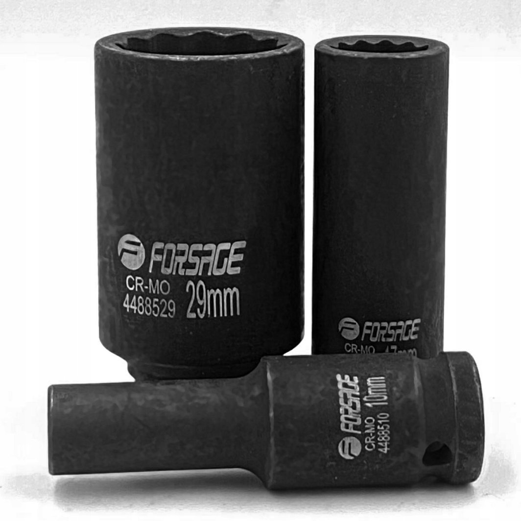 Hlboká rázová hlavica 1/2" 25 mm 12-hranná Forsage FS-54923
